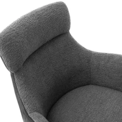 Wohnen Stühle<Drehbarer Esszimmersessel in Anthrazit - Adhipa (2er Set)