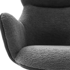 Wohnen Stühle<Drehbarer Esszimmersessel in Anthrazit - Adhipa (2er Set)