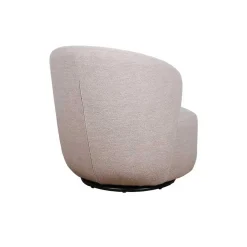 Wohnen Sessel<Drehbarer Lesesessel in Cremeweiß Boucle - Cleas