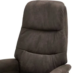Wohnen Sessel<Drehbarer Microfaser Relaxsessel in Braun - Cariba
