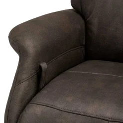 Wohnen Sessel<Drehbarer Microfaser Relaxsessel in Braun - Cariba