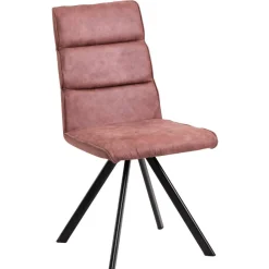 Wohnen Stühle<Drehbarer Polsterstuhl in Rosenholz - Gulmez (2er Set)