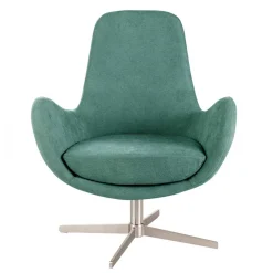 Wohnen Stühle<Drehbarer Retro Loungesessel in Türkis - Vitablo