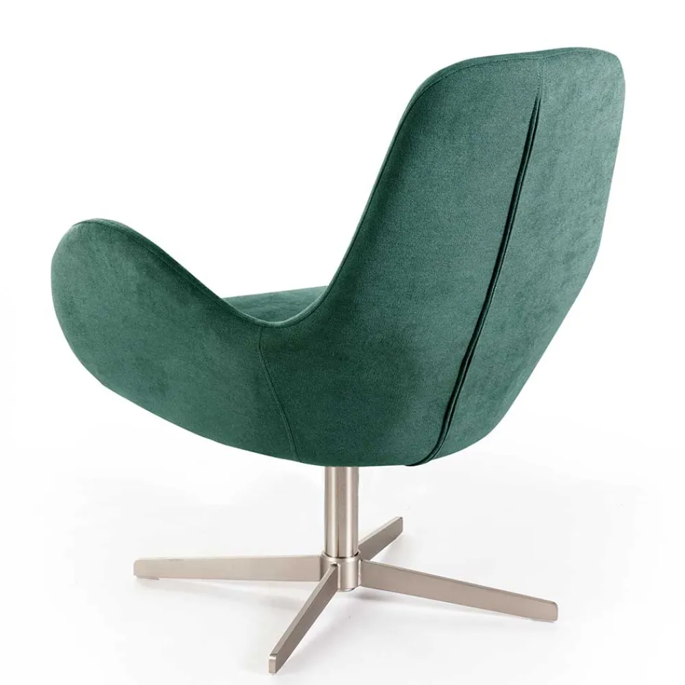 Wohnen Stühle<Drehbarer Retro Loungesessel in Türkis - Vitablo
