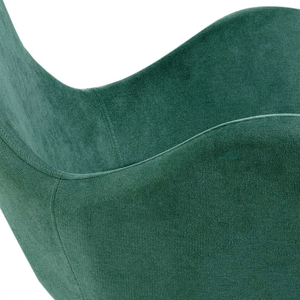 Wohnen Stühle<Drehbarer Retro Loungesessel in Türkis - Vitablo