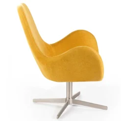 Wohnen Sessel|Stühle<Drehbarer Retrosessel in Gelb - Phantom