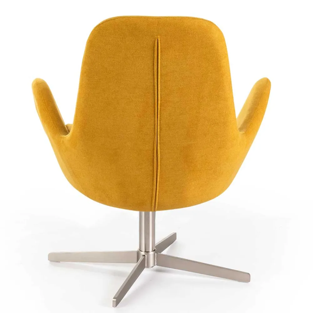 Wohnen Sessel|Stühle<Drehbarer Retrosessel in Gelb - Phantom
