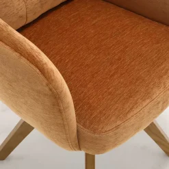 Wohnen Stühle<Drehbarer Tischsessel in Ockergelb - Manu (2er Set)
