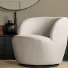 Wohnen Sessel<Drehsessel in Offwhite Webstoff - Alcarizora