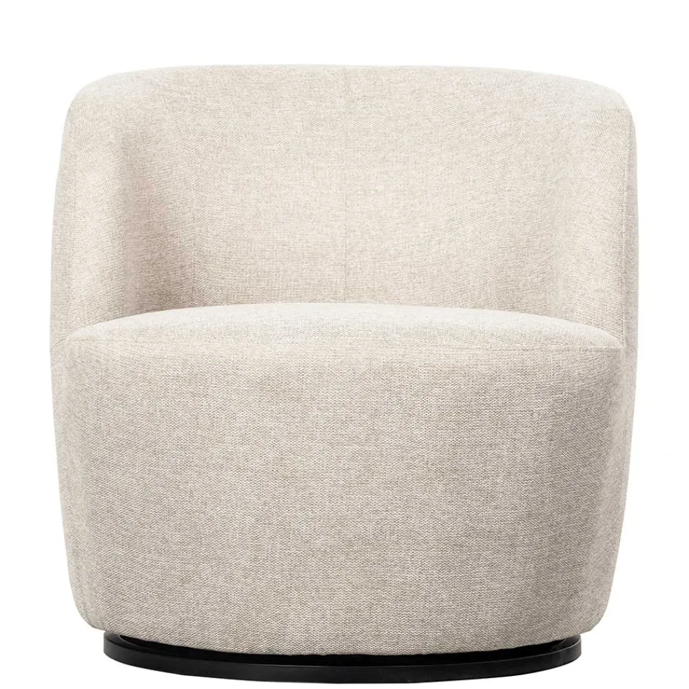 Wohnen Sessel<Drehsessel in Offwhite Webstoff - Alcarizora