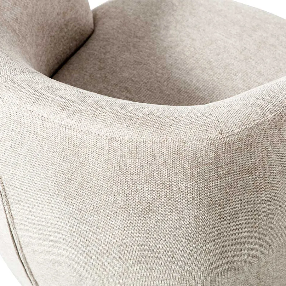 Wohnen Sessel<Drehsessel in Offwhite Webstoff - Alcarizora