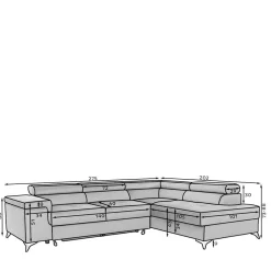 Wohnen Sofas<Dreisitzer Funktionscouch in Cremeweiß - Cryptos