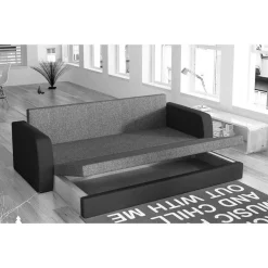 Wohnen Sofas<Dreisitzer Schlafcouch in Beige - Saltenas