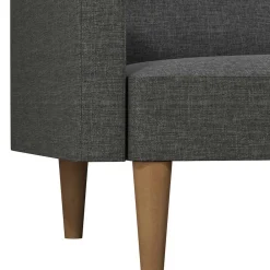 Wohnen Betten|Sofas<Dreisitzer Schlafsofa in Grau und Holz Natur - Maragas