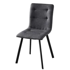 Wohnen Stühle<Dunkelgraue Essstühle in Modern - Nicoleta (2er Set)
