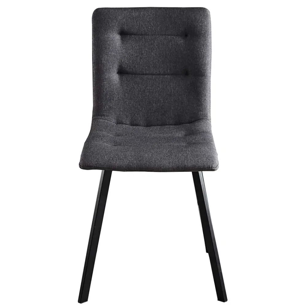Wohnen Stühle<Dunkelgraue Essstühle in Modern - Nicoleta (2er Set)