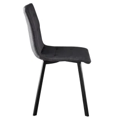 Wohnen Stühle<Dunkelgraue Essstühle in Modern - Nicoleta (2er Set)