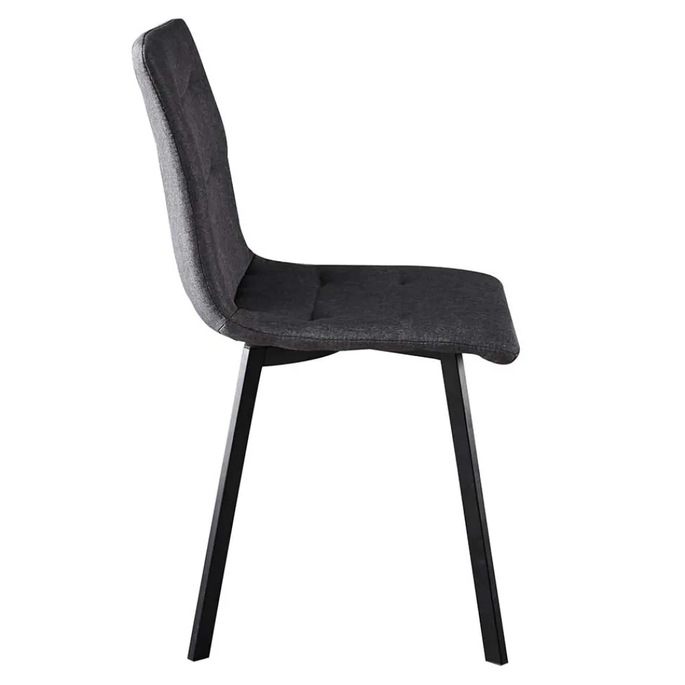 Wohnen Stühle<Dunkelgraue Essstühle in Modern - Nicoleta (2er Set)