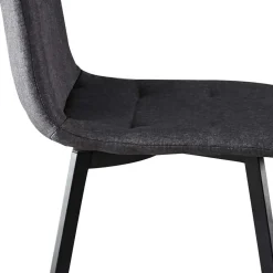 Wohnen Stühle<Dunkelgraue Essstühle in Modern - Nicoleta (2er Set)