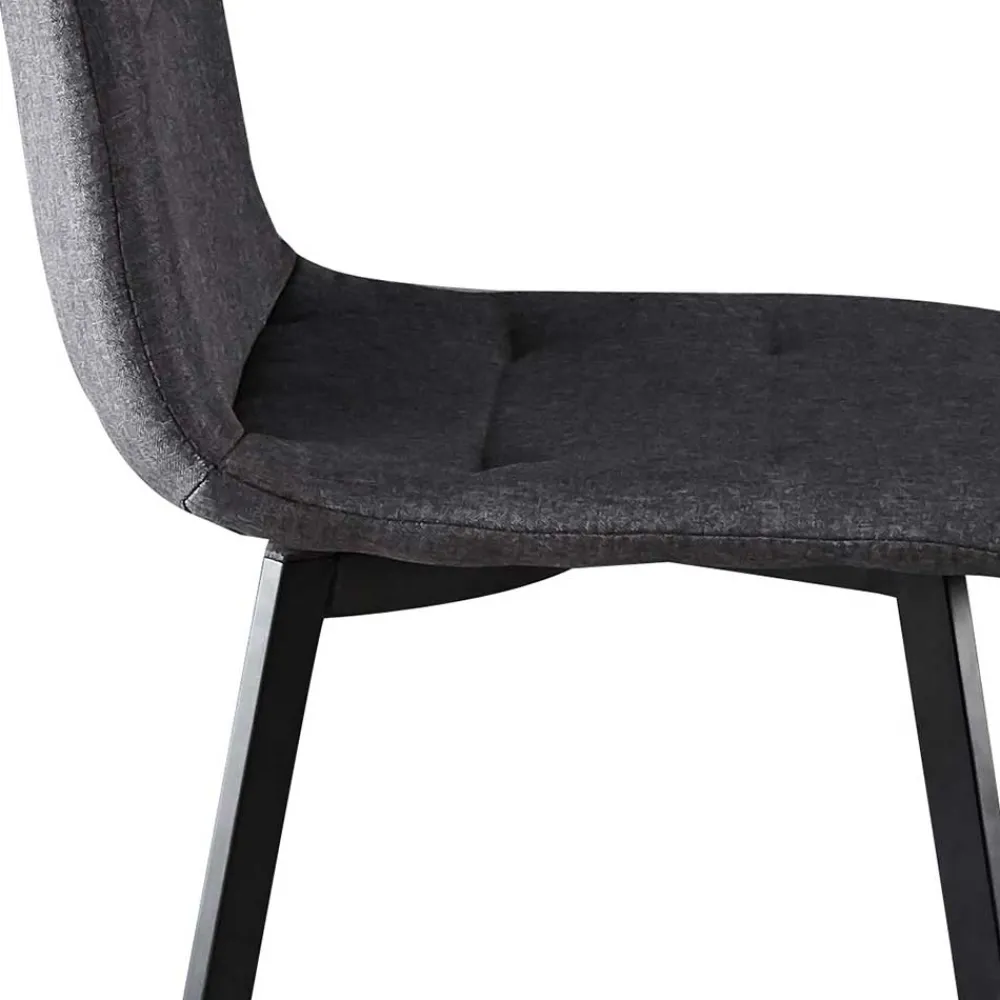 Wohnen Stühle<Dunkelgraue Essstühle in Modern - Nicoleta (2er Set)