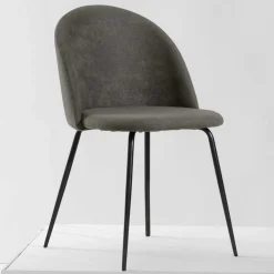 Wohnen Stühle<Dunkelgraue Stühle modern - Janita (2er Set)