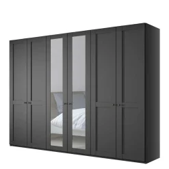 Wohnen Kleiderschränke|Schränke<Dunkelgrauer Kleiderschrank 6-türig - Mataram I