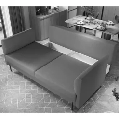 Wohnen Sofas<Dunkelrote Schlafcouch mit 140x200 Liegefläche - Giannin