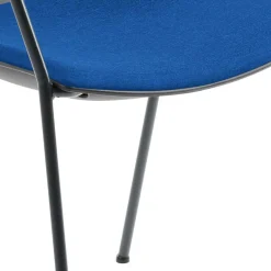 Wohnen Stühle<Dunkler Armlehnenstuhl mit Polstersitz Blau - Praggio