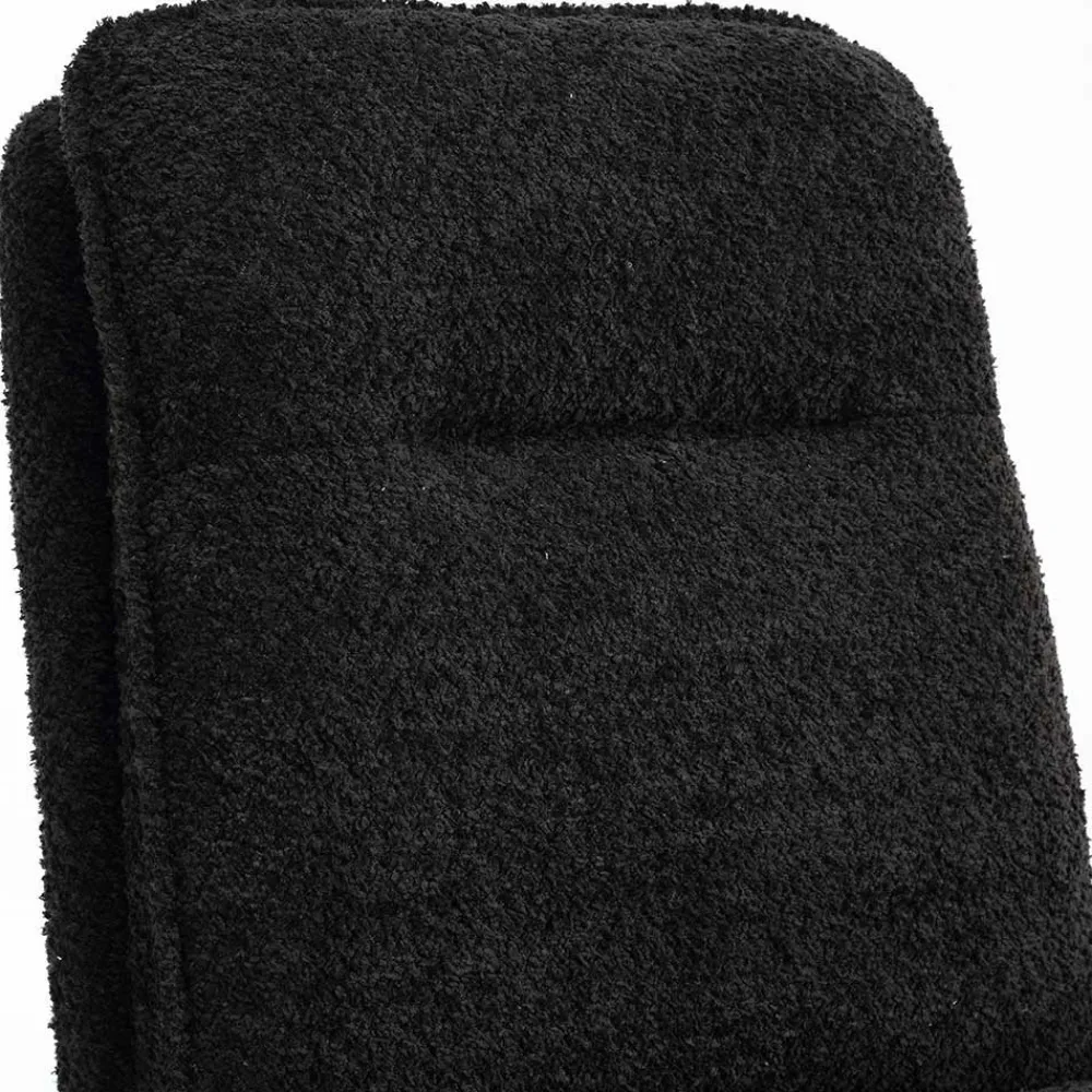 Wohnen Stühle<Dunkler Polsterstuhl in Anthrazit Boucle - Queen (2er Set)