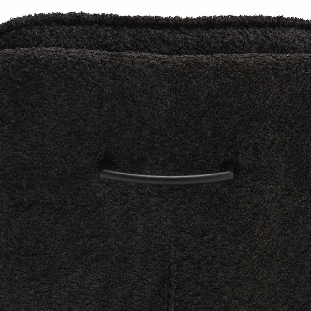 Wohnen Stühle<Dunkler Polsterstuhl in Anthrazit Boucle - Queen (2er Set)