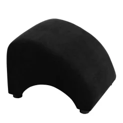 Wohnen Sessel<Dunkler Relaxsessel aus Velours Schwarz - Leverias