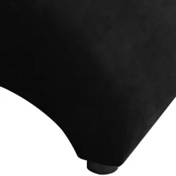 Wohnen Sessel<Dunkler Relaxsessel aus Velours Schwarz - Leverias