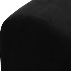 Wohnen Sessel<Dunkler Relaxsessel aus Velours Schwarz - Leverias