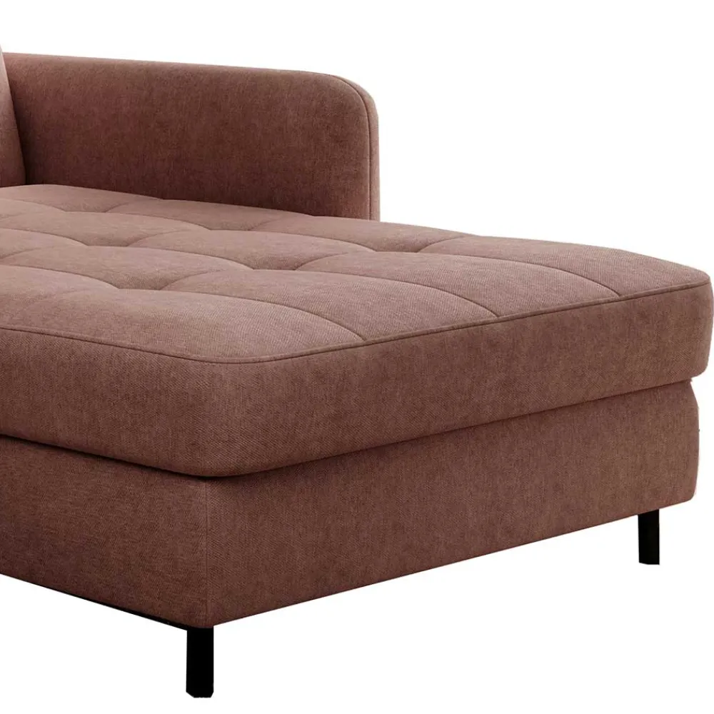 Wohnen Betten|Sofas<Eckcouch Schlafsofa in Altrosa - Drujano