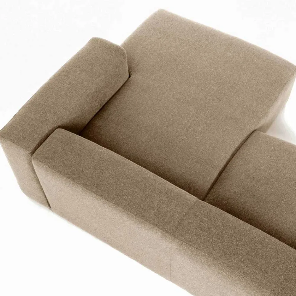 Wohnen Sofas<Eckcouch Sofalandschaft in Beige Chenille - Ruhnau