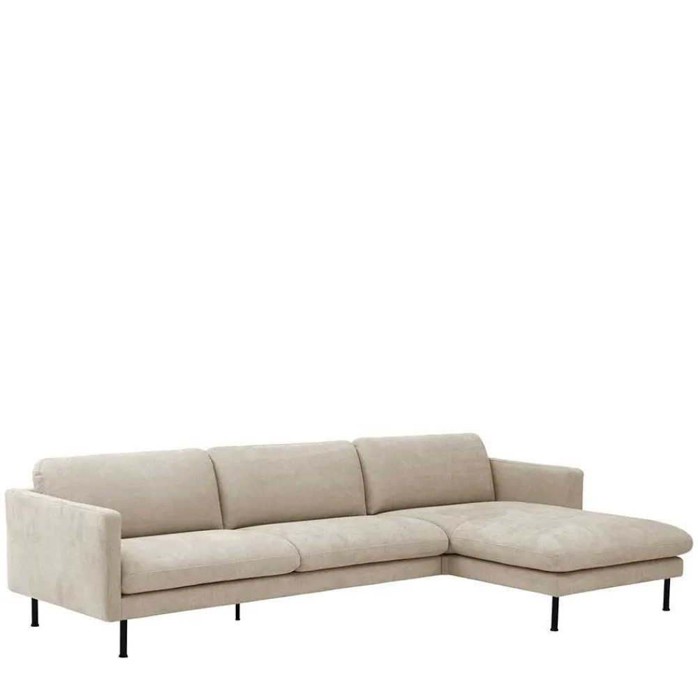Wohnen Sofas<Ecksofa in Beige mit Schwarz - Roco