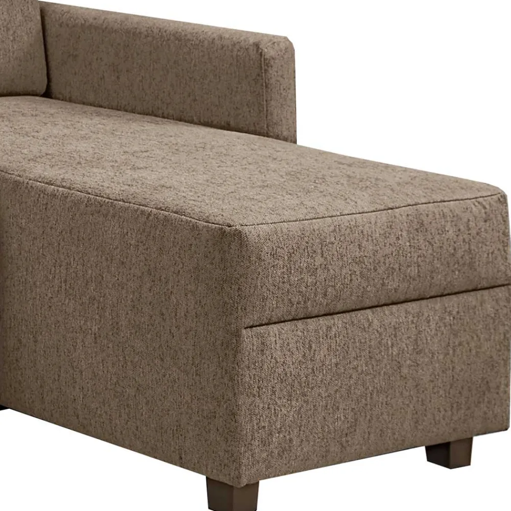 Wohnen Betten|Sofas<Ecksofa mit Schlaffunktion in Taupe - Movito