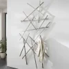 Wohnen Garderoben<Edelstahl Garderobe mit zehn Haken - Shines
