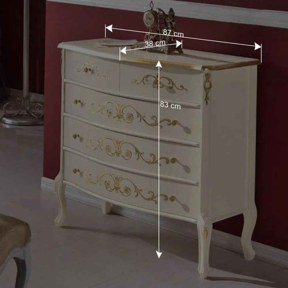 Wohnen Kommoden<Edle Barock-Kommode miz 87 cm Breite - Iviada