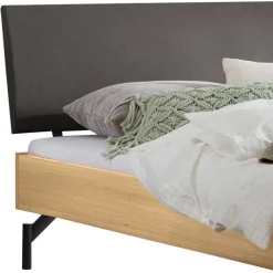 Wohnen Betten<Ehebett Gestell in Eiche Hell - Quincey