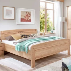 Wohnen Betten<Eiche Bettgestell 180 oder 200 cm Breite - Sendician