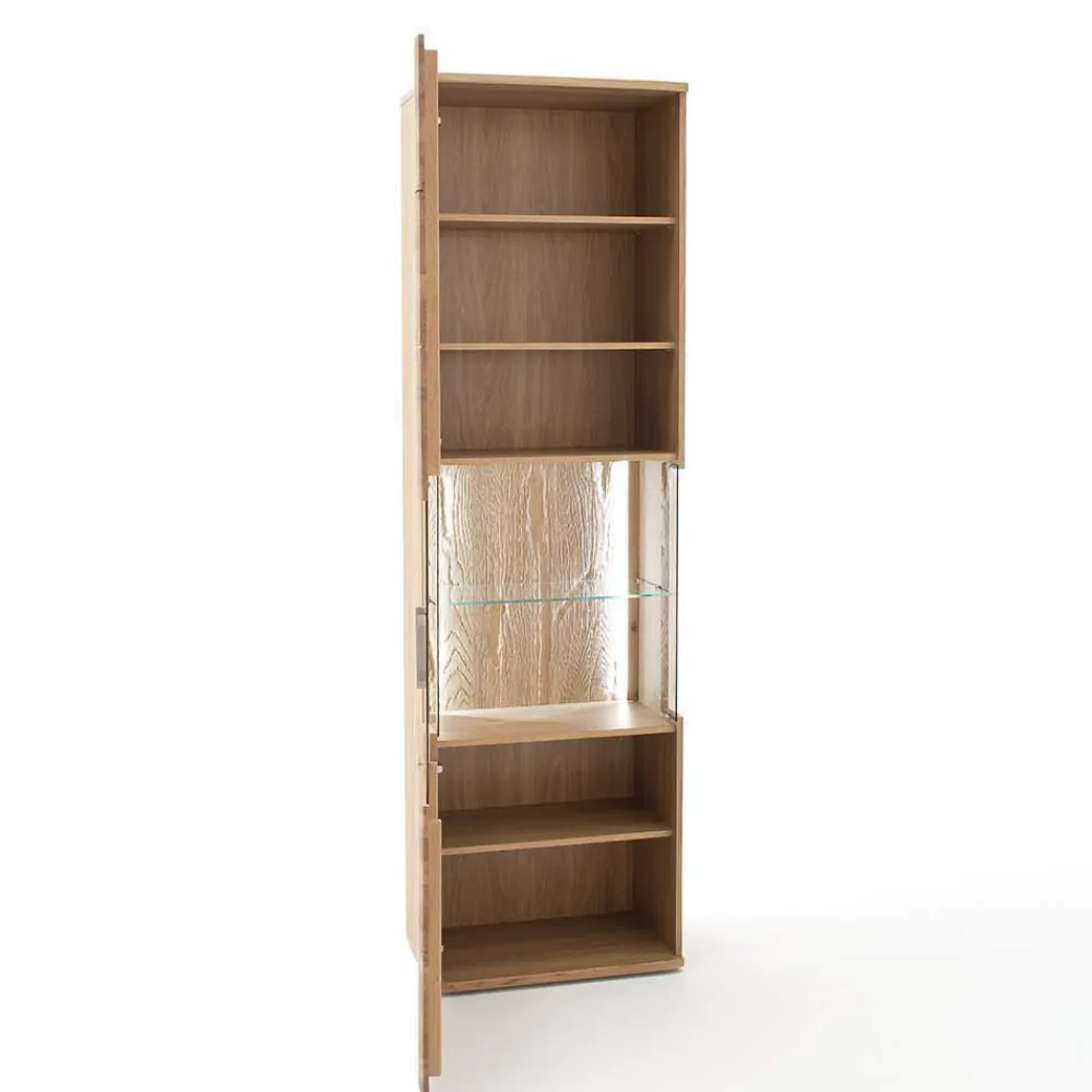 Wohnen Wohnwände<Eiche Bianco Wohnwand Set 320cm - Crokas (dreiteilig)