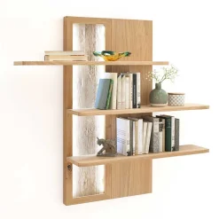 Wohnen Wohnwände<Eiche Bianco Wohnwand Set 320cm - Crokas (dreiteilig)