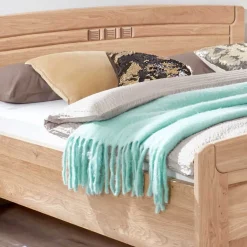 Wohnen Betten<Eiche Doppelbett & Nachtkommoden - Sendician (dreiteilig)