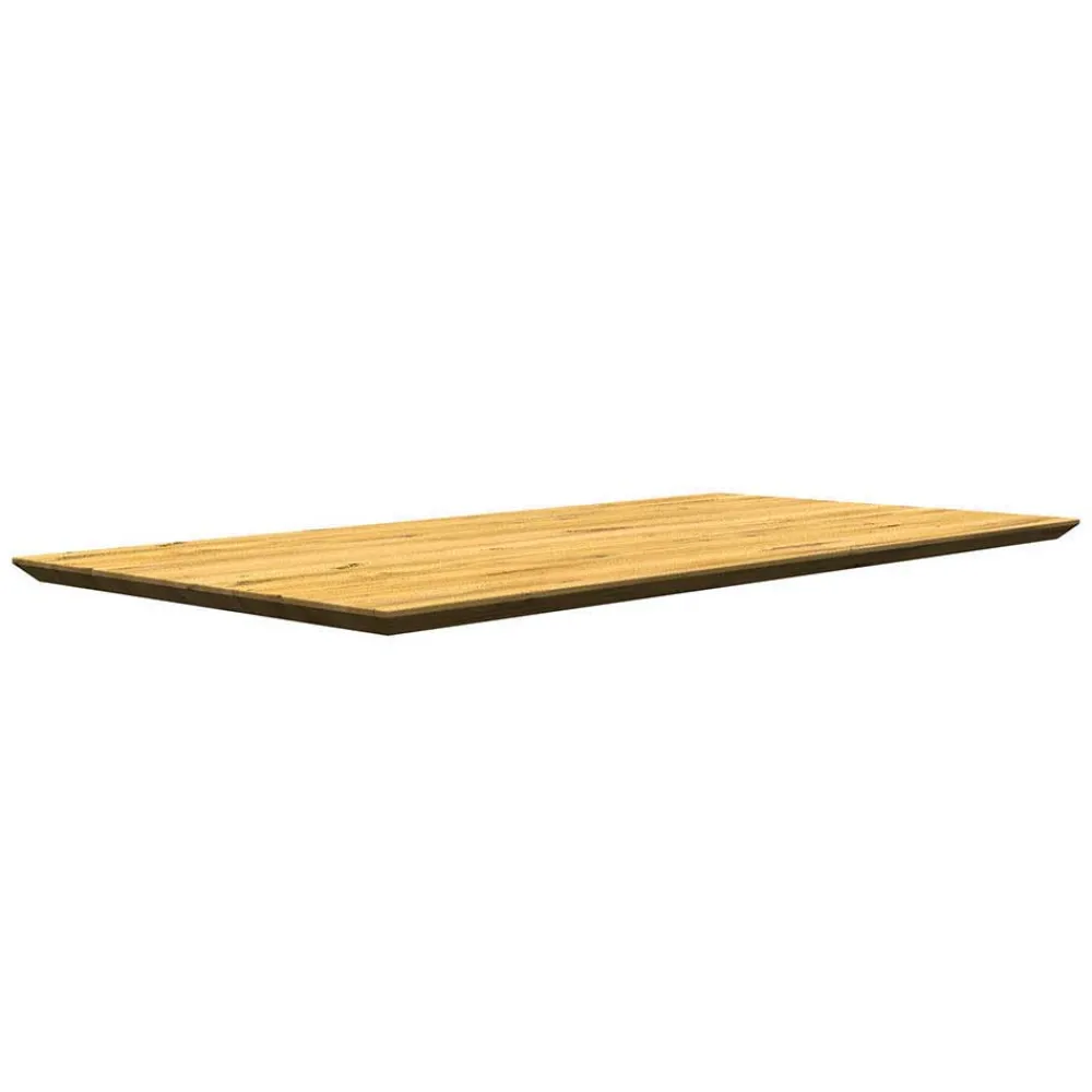 Wohnen Tische<Eiche Tisch mit Schweizer Kante und X-Füßen - Tablona