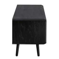 Wohnen Tv & Hifi-Möbel|Lowboards<Eiche TV Lowboard in Schwarz geölt - Janeira