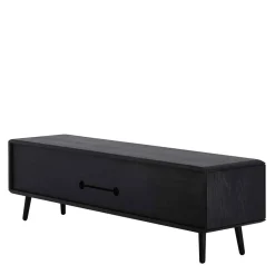 Wohnen Tv & Hifi-Möbel|Lowboards<Eiche TV Lowboard in Schwarz geölt - Janeira