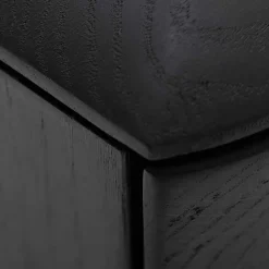 Wohnen Tv & Hifi-Möbel|Lowboards<Eiche TV Lowboard in Schwarz geölt - Janeira