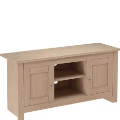 Wohnen Tv & Hifi-Möbel|Lowboards<Eichefarbenes Landhaus TV Board 120x58x39 cm - Eliandas