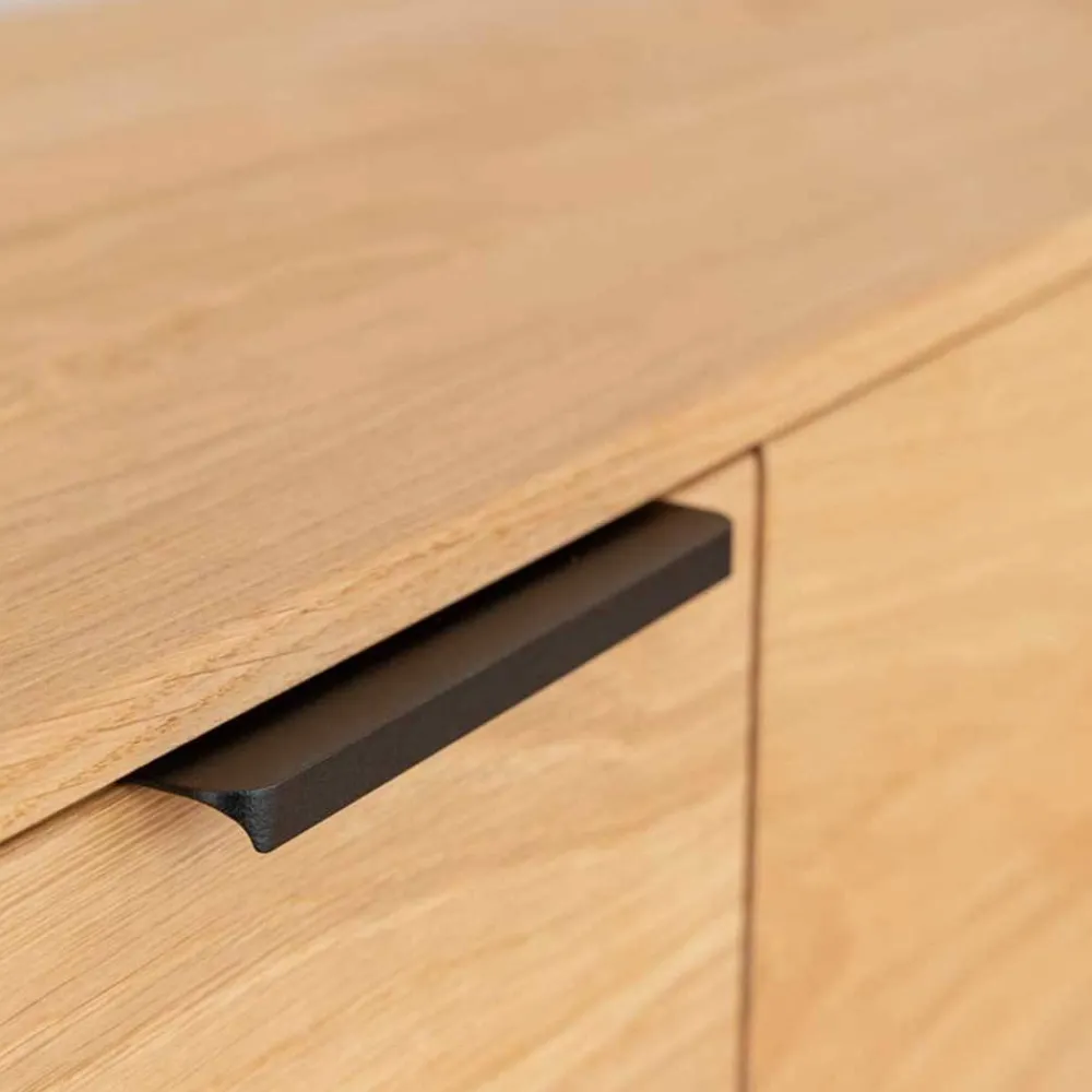 Wohnen Sideboards<Eichenholz Sideboard mit Hirnholz Applikation - Deruta